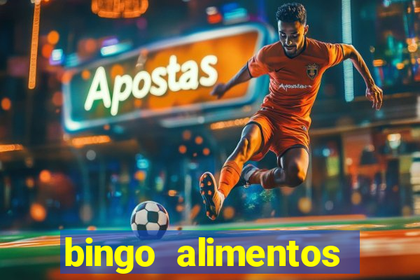 bingo alimentos para imprimir